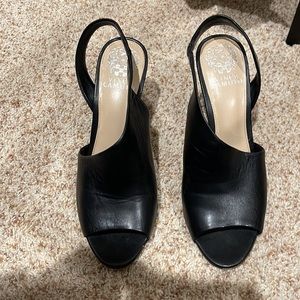 Vince Camuto Black Leather Heel